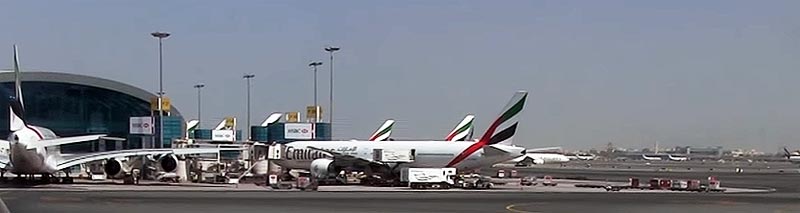 Gestoppter Flug von Emirates in Dubai nach Doha