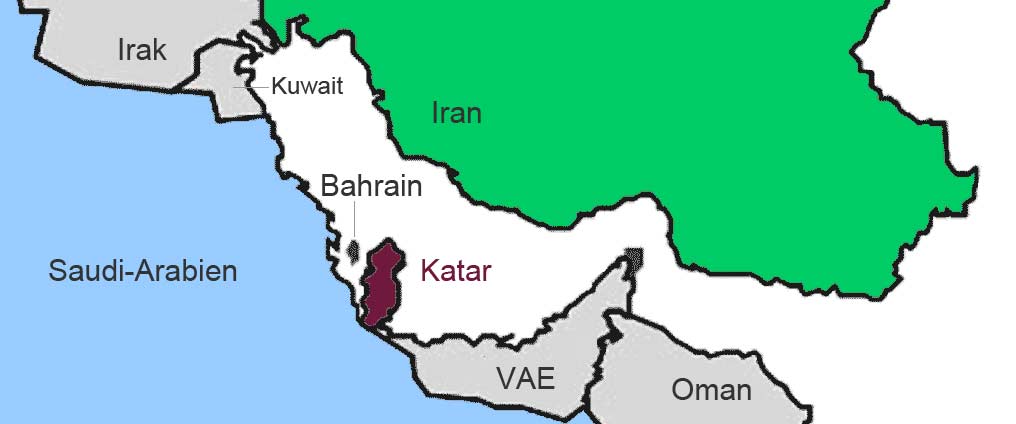 Katar isoliert im Konflikt zwischen Saudi-Arabien und dem Ira