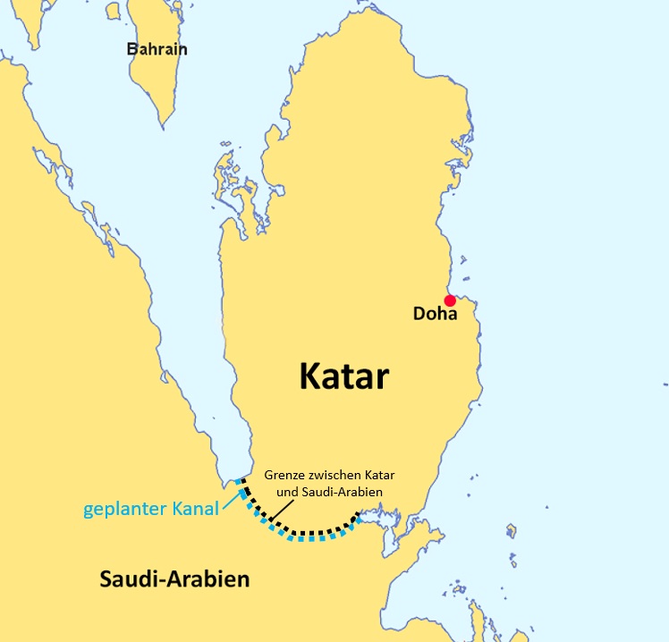 Salwa Canal Project – Kanal soll Katar isolieren