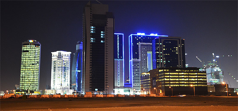 Ezdan Hotels Doha Katar blauen umrahmt