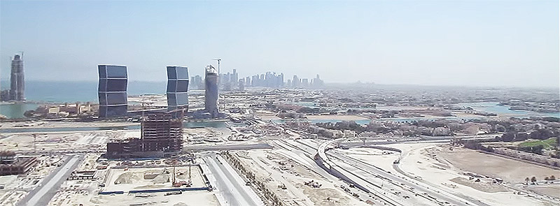 Bauarbeiten in Lusail City
