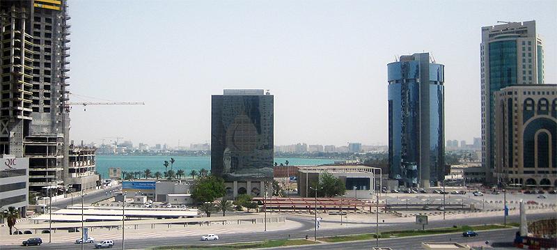 Strasse in Doha (Katar)