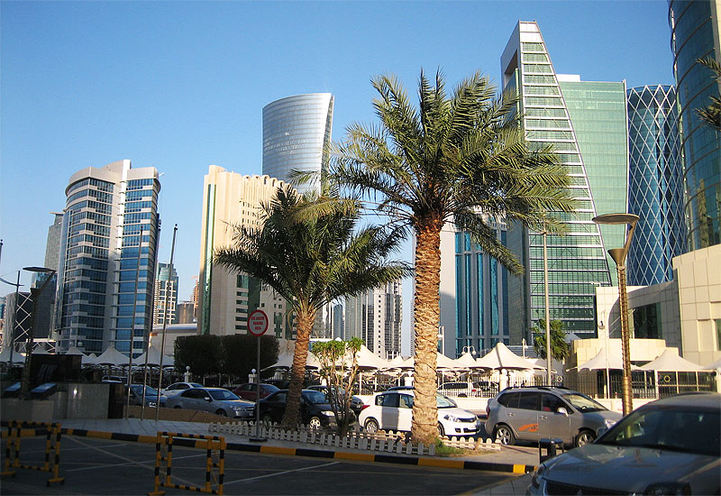 Strasse in Doha (Katar)