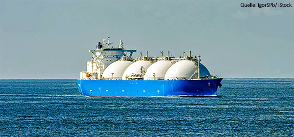 LNG – Flüssiggastanker auf See