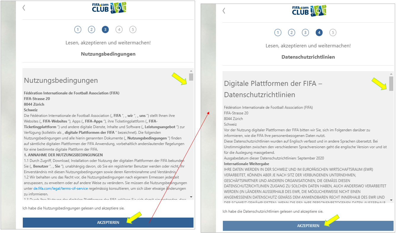 FIFA WM-Ticket kaufen - beim FIFA-Portal registrieren
